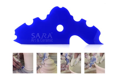 Sara Pottery Edger Multi Tool